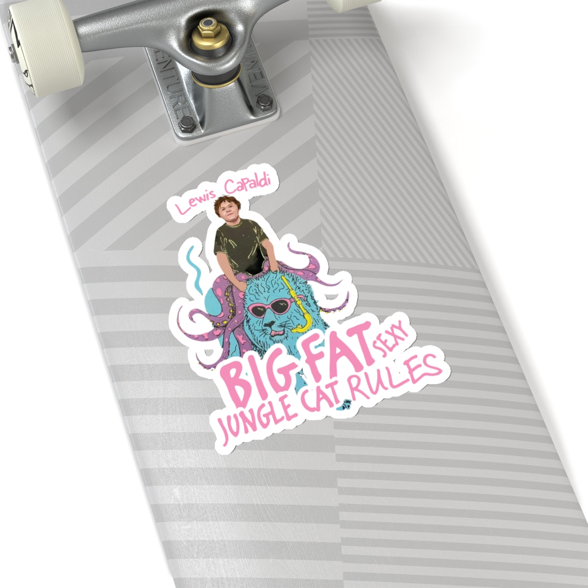 Lewis Capaldi Kiss-Cut Stickers - Big Fat Sexy Jungle Cats