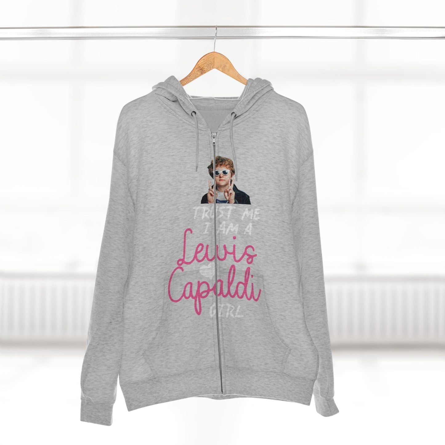 Lewis Capaldi Unisex Zip Hoodie - Trust me I am a Lewis Capaldi Girl