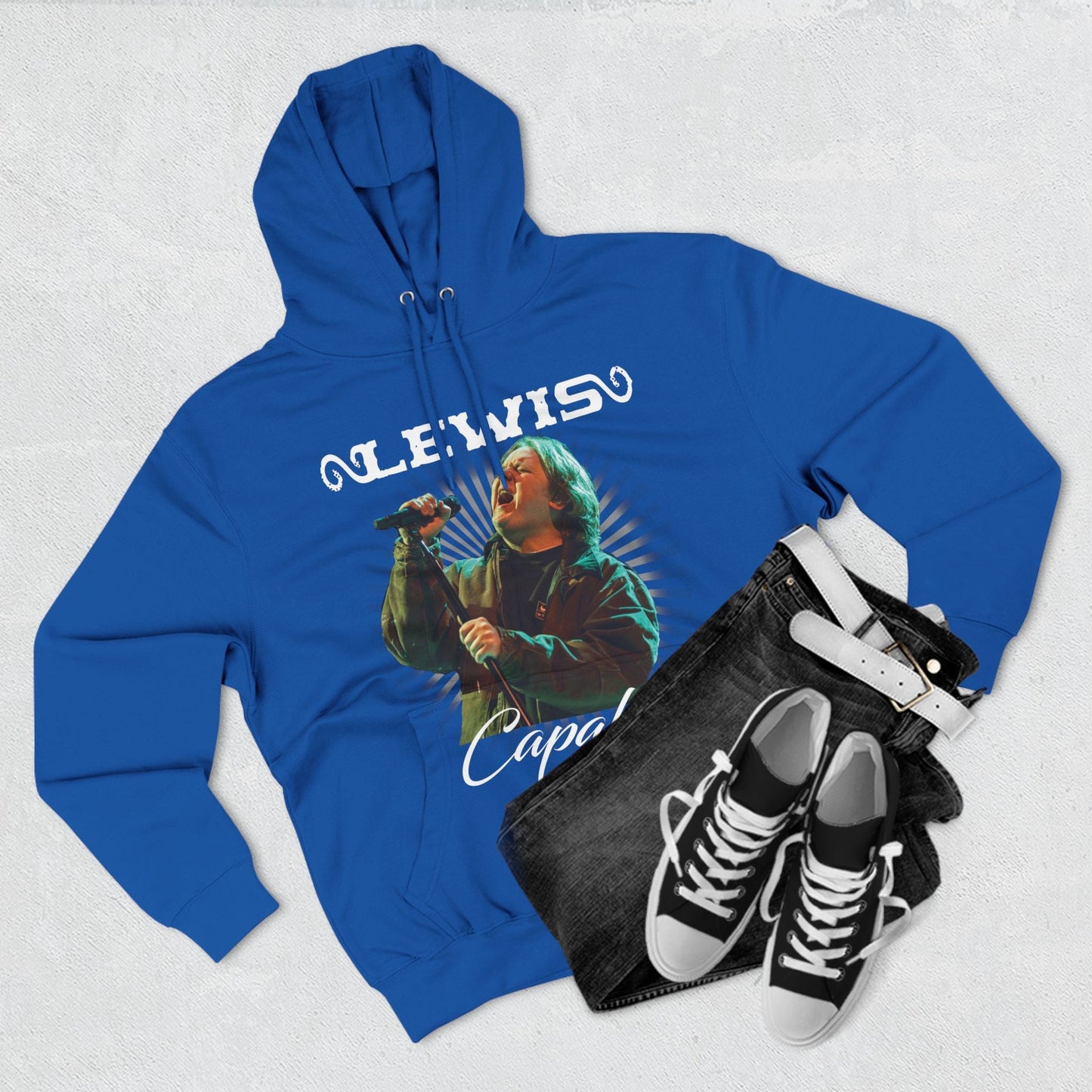 Lewis Capaldi Three-Panel Fleece Hoodie - Graphic