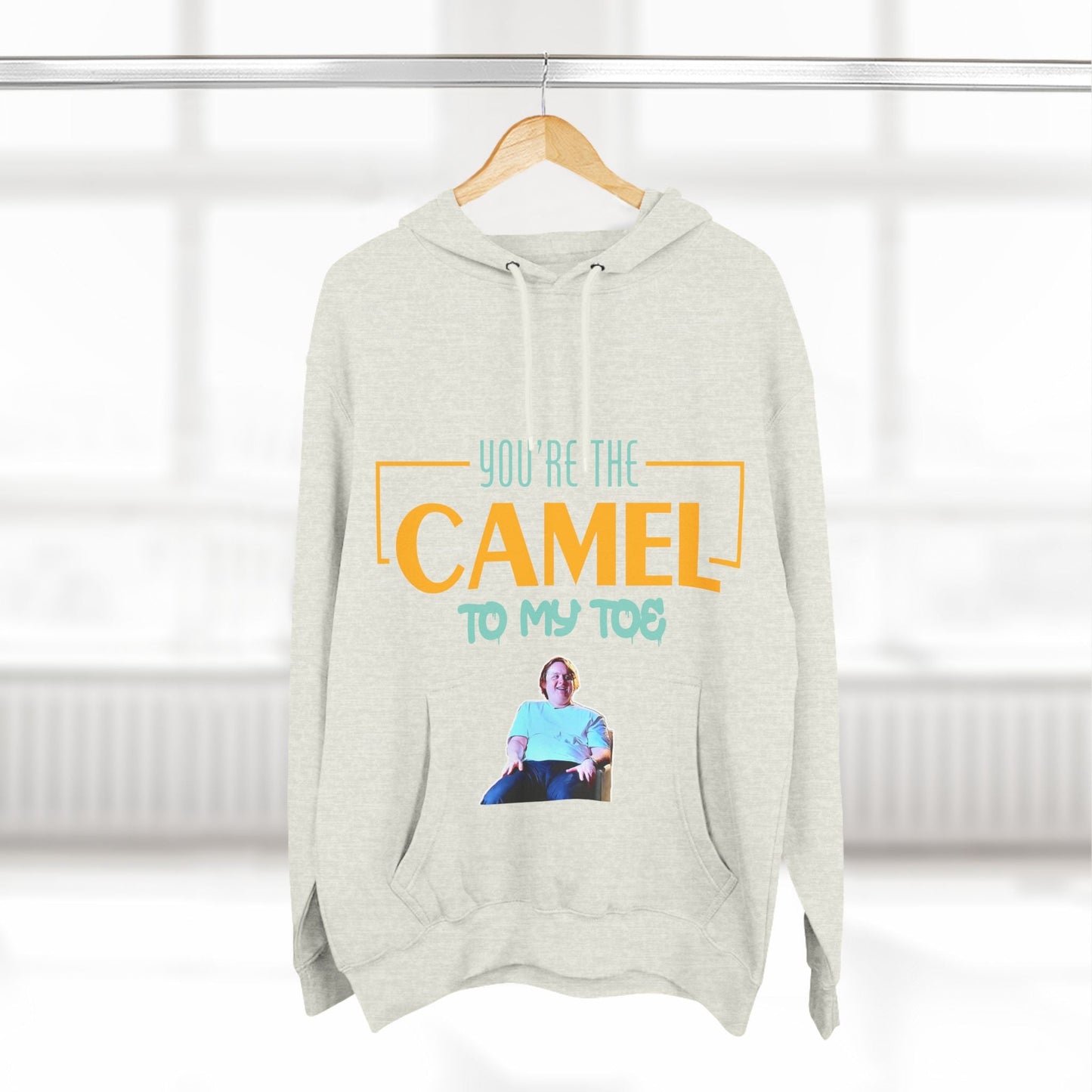 Lewis Capaldi Three-Panel Fleece Hoodie - You're the camel to my toe