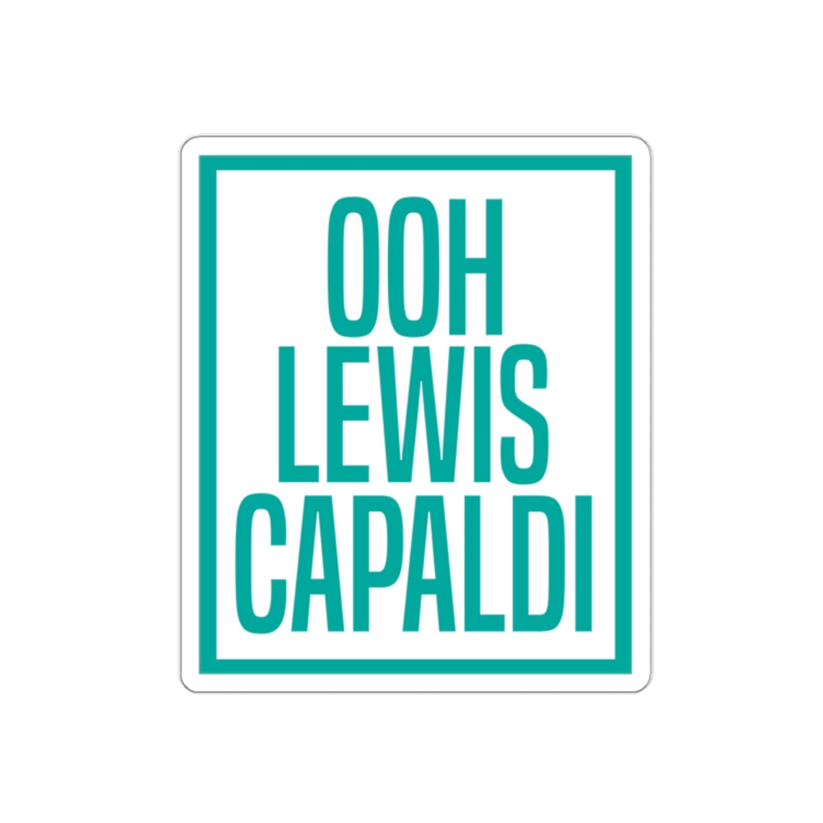 Lewis Capaldi Kiss-Cut Stickers - Ooh Lewis Capaldi