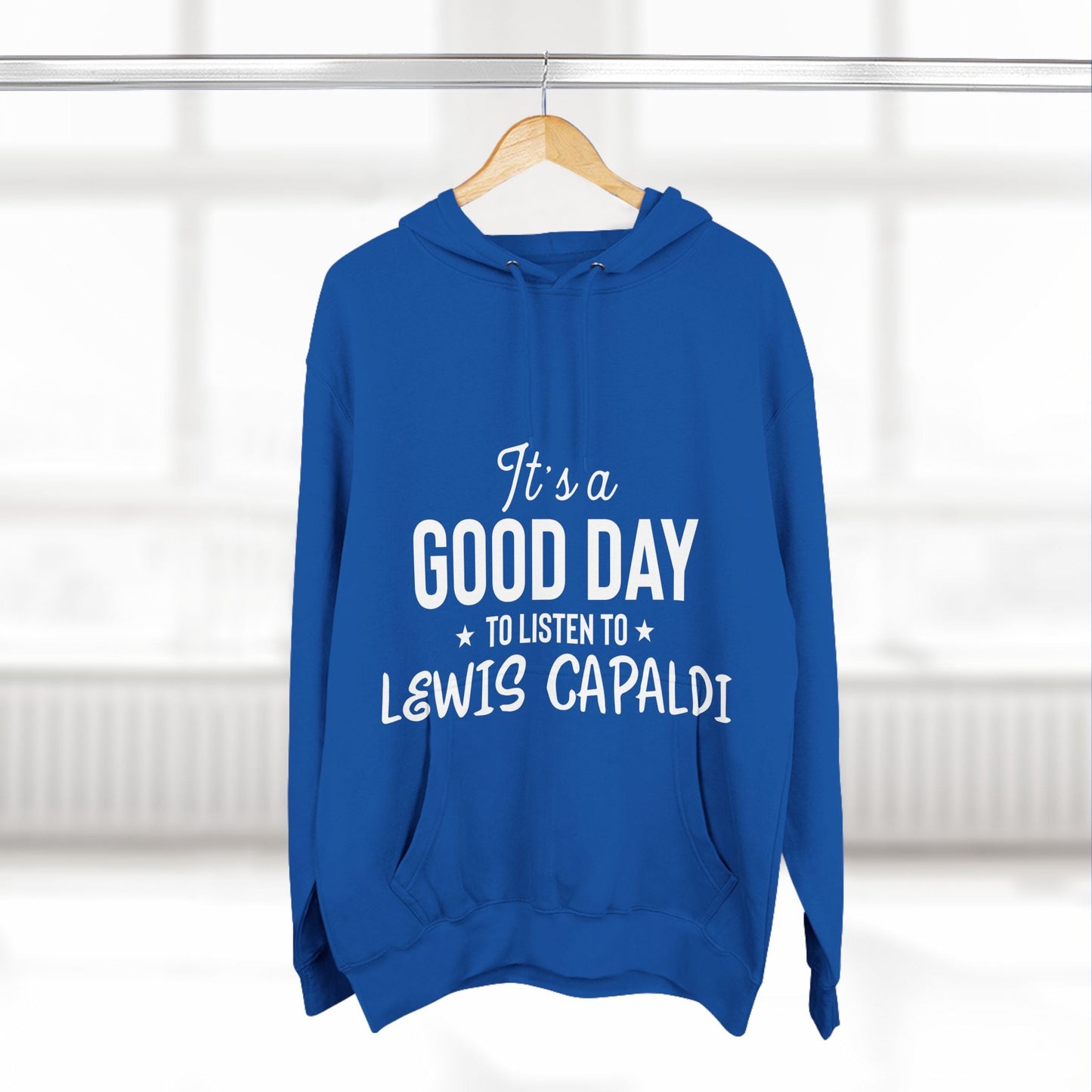 Lewis Capaldi Three-Panel Fleece Hoodie - It's a good day to listen to Lewis Capaldi songs