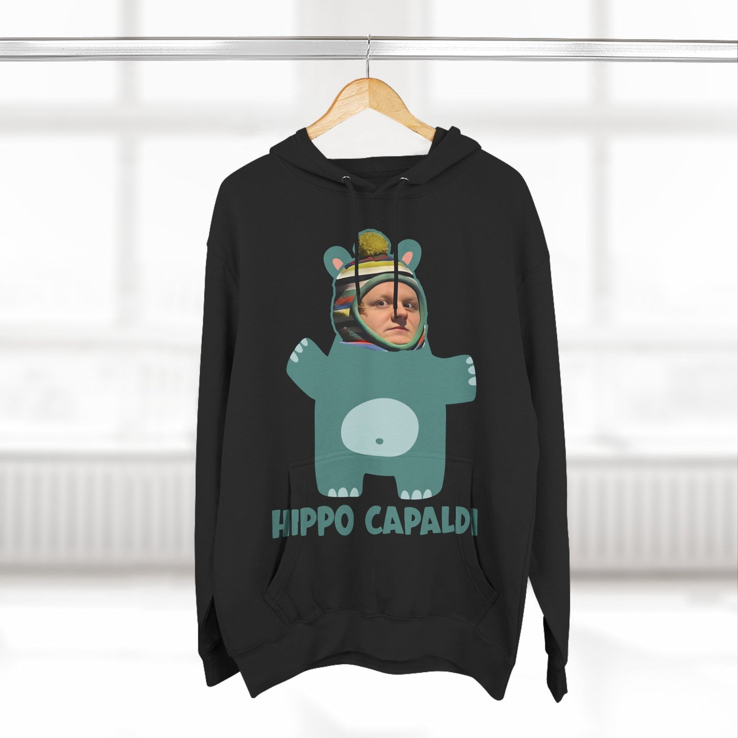 Lewis Capaldi Three-Panel Fleece Hoodie - Hippo Capaldi