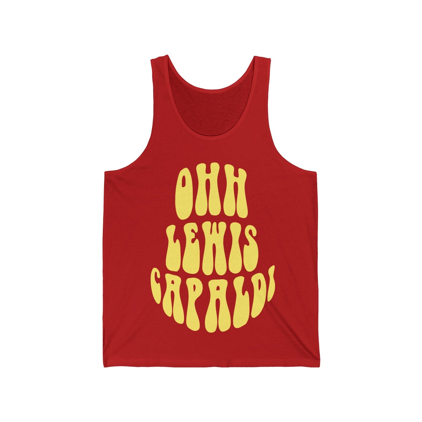 Lewis Capaldi Unisex Jersey Tank Top - Ooh Lewis Capaldi