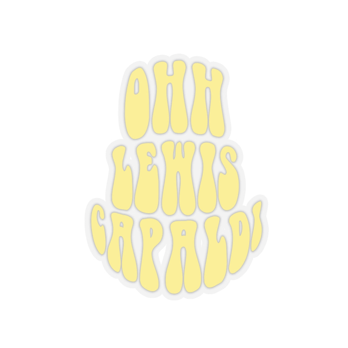 Lewis Capaldi Kiss-Cut Stickers - Ooh Lewis Capaldi