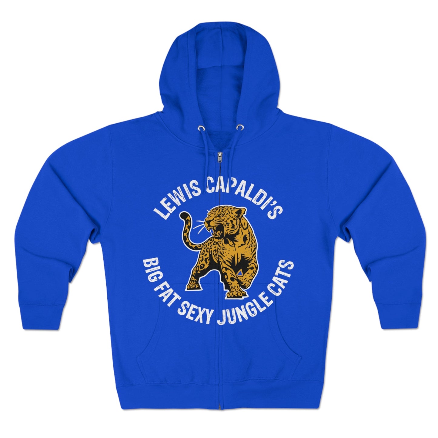 Lewis Capaldi Unisex Zip Hoodie - Big Fat Sexy Jungle Cats