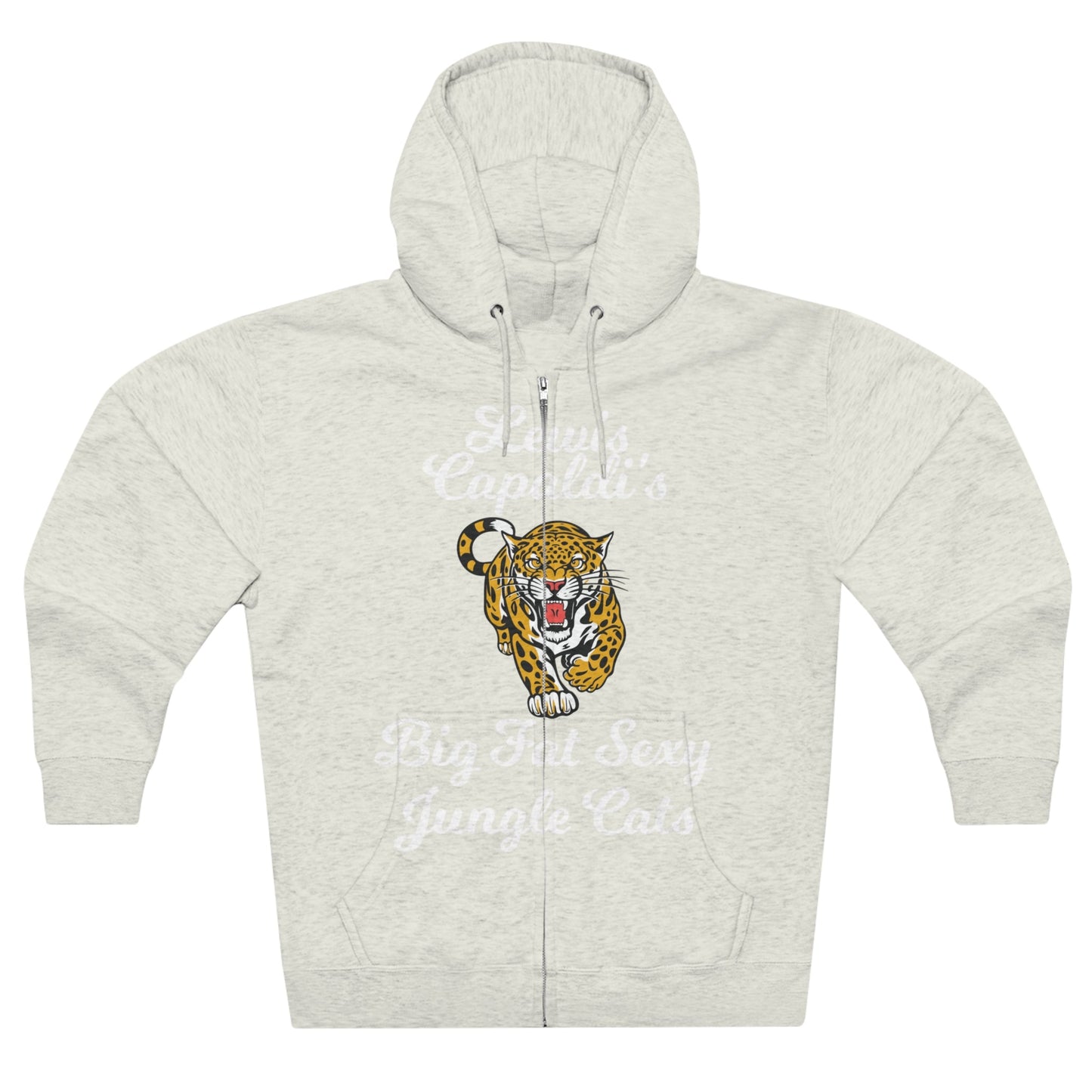 Lewis Capaldi Unisex Zip Hoodie - Big Fat Sexy Jungle Cats