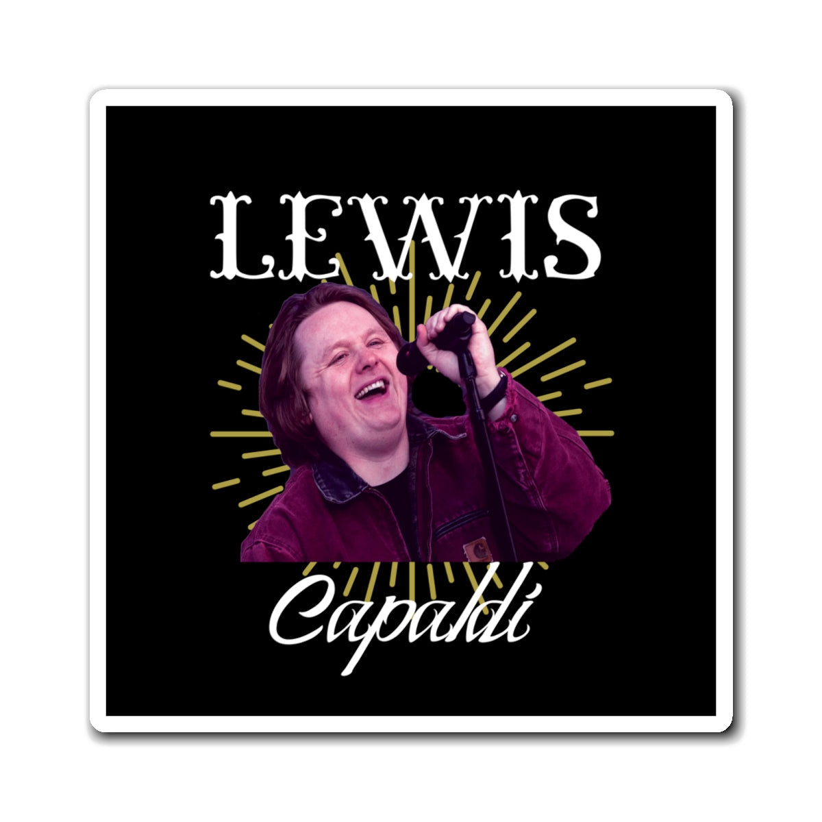 Lewis Capaldi Magnets - Graphic