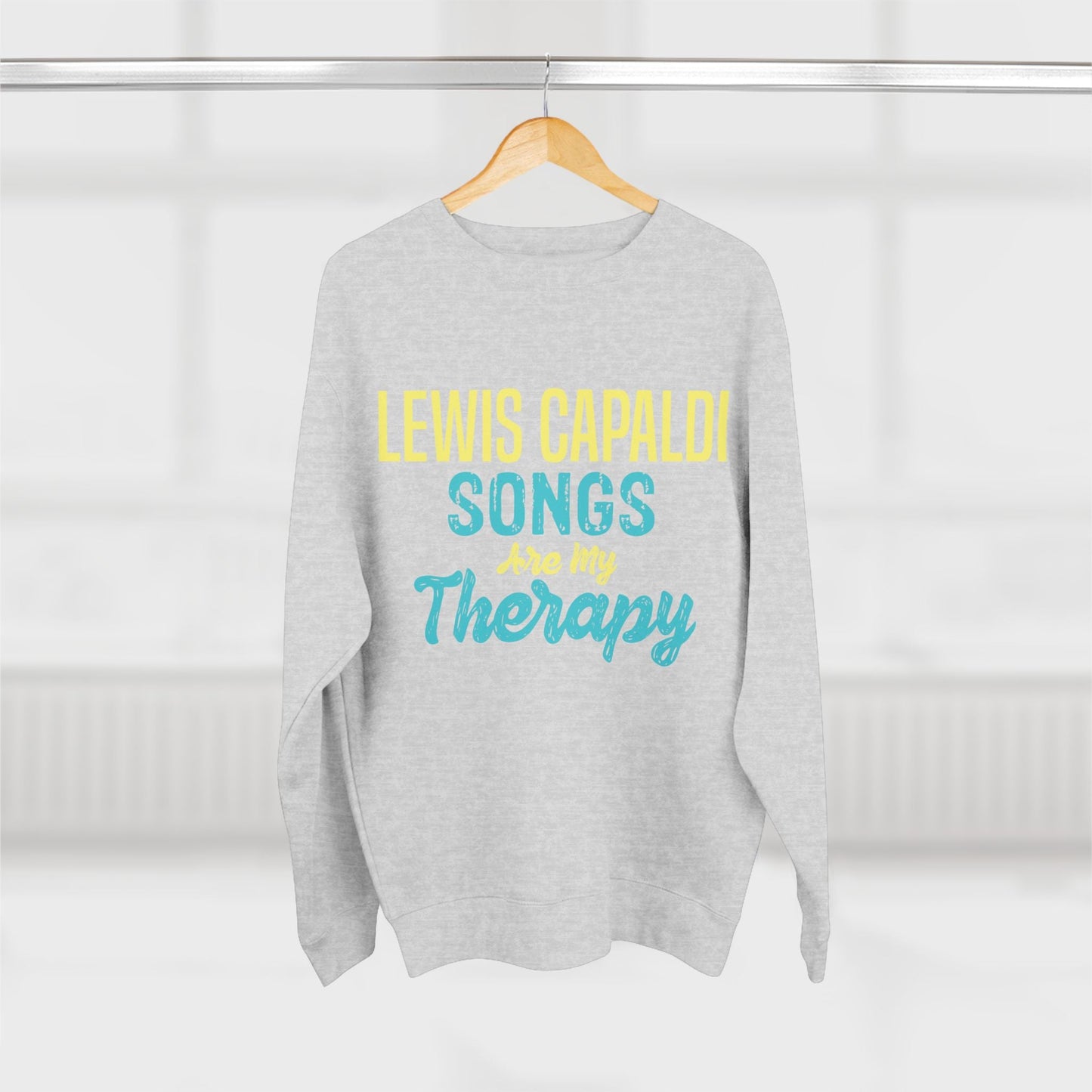 Lewis Capaldi Unisex Crewneck Sweatshirt - Lewis Capaldi songs are my therapy