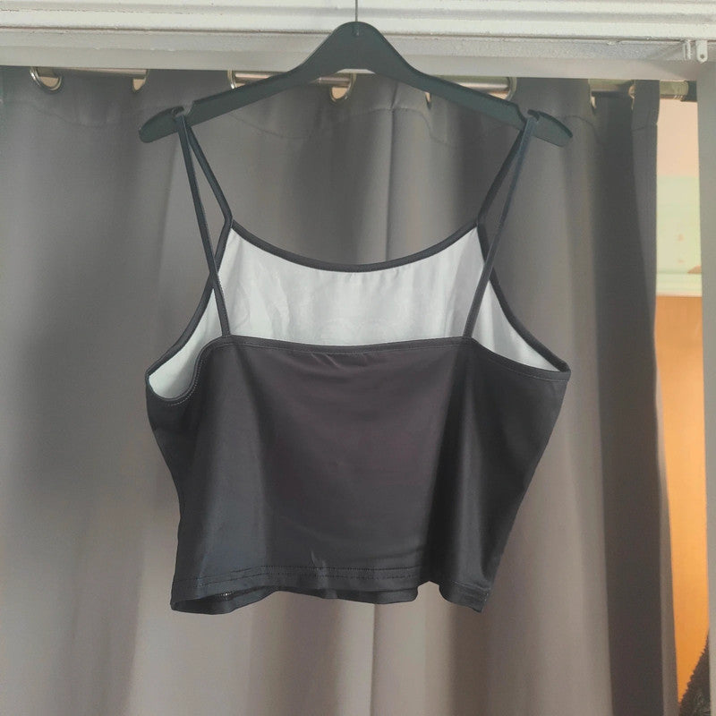 Y2K Winged Heart Graphic Cami Top | Fairycore Grunge Alt Size XL