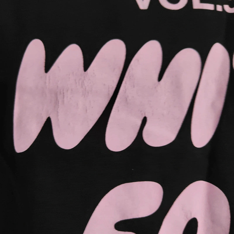 White Fox Boutique Graphic T-Shirt | Vol 3 Pink Logo Black Oversized