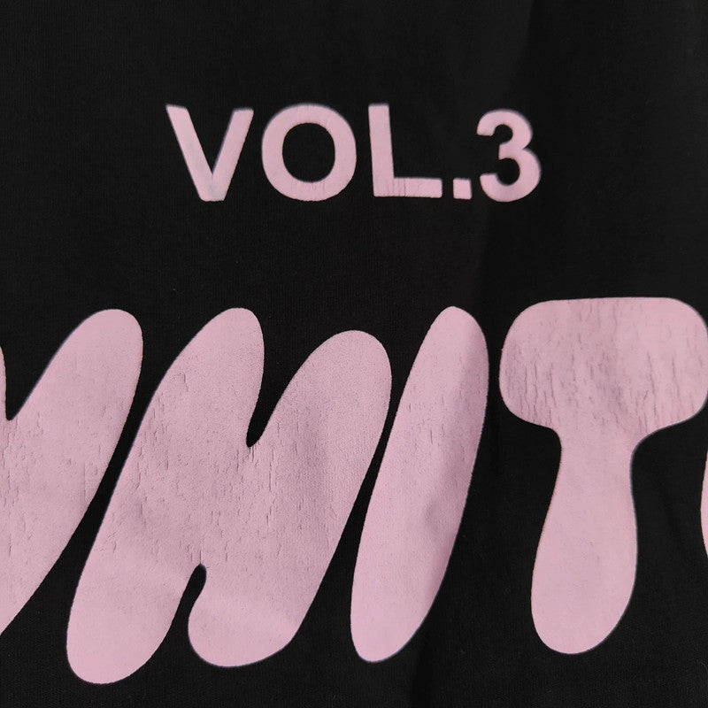 White Fox Boutique Graphic T-Shirt | Vol 3 Pink Logo Black Oversized
