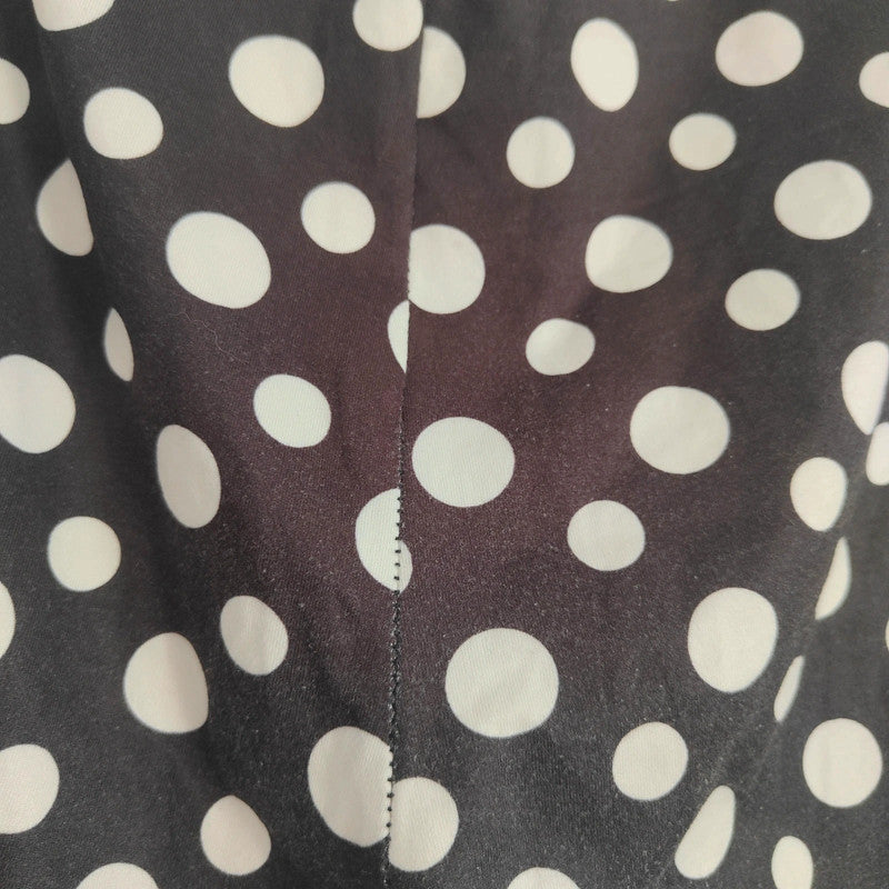 shein X Marilyn Monroe Polka Dot Leggings Size M Medium Black White