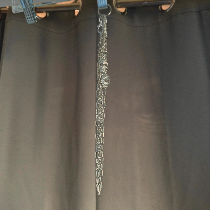 Silver Skull Multi Layer Trousers Chain Goth Alt Grunge