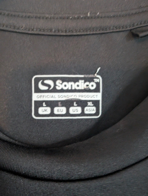 Sondico Black Mock Neck Compression Long Sleeve Base Layer Top Size L