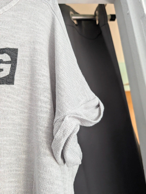 New Look Grey Nothing To Wear Slogan Knit T-Shirt Size 10