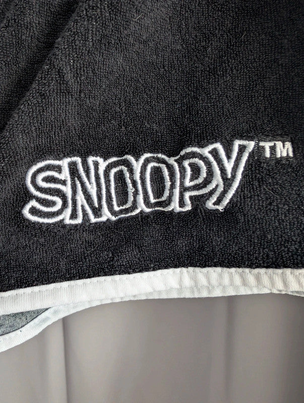 Peanuts Black Snoopy Towelling Towel Gym Running Shorts Size L
