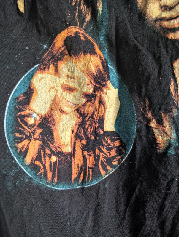 Aaliyah Black Graphic Band T-Shirt Small