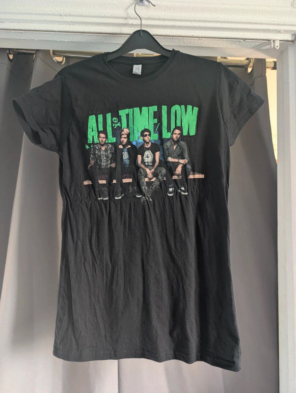 All Time Low Black Graphic Band T-Shirt Extra Large Ladies