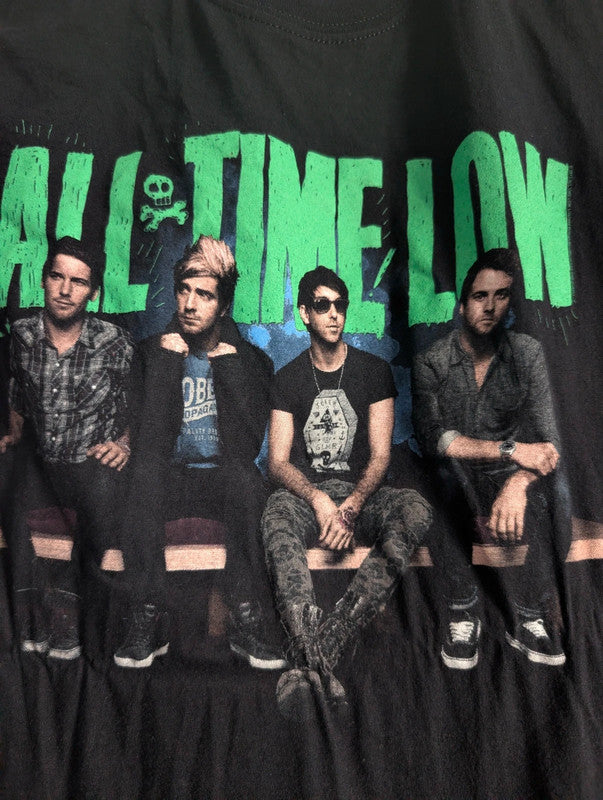 All Time Low Black Graphic Band T-Shirt Extra Large Ladies