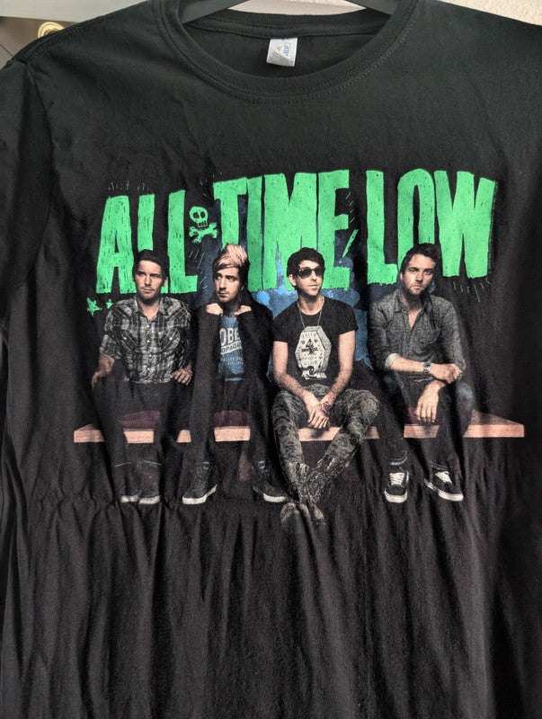 All Time Low Black Graphic Band T-Shirt Extra Large Ladies