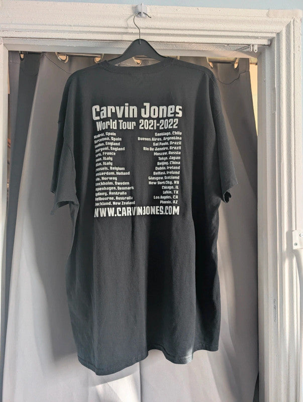 Carvin Jones World Tour 2021-2022 Black Graphic T-Shirt Extra Large