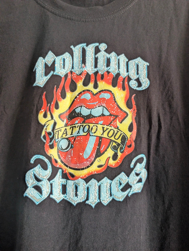 The Rolling Stones Tattoo You Black Graphic Band T-Shirt Medium