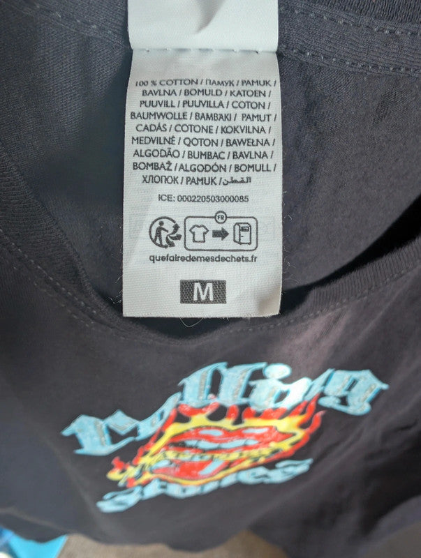 The Rolling Stones Tattoo You Black Graphic Band T-Shirt Medium