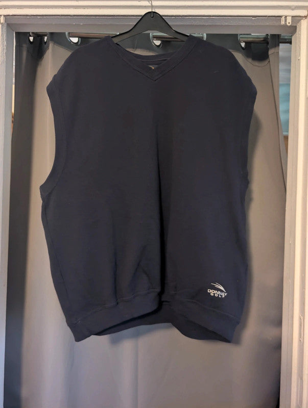 Donnay Golf Navy Blue Sleeveless Sweatshirt Vest XL