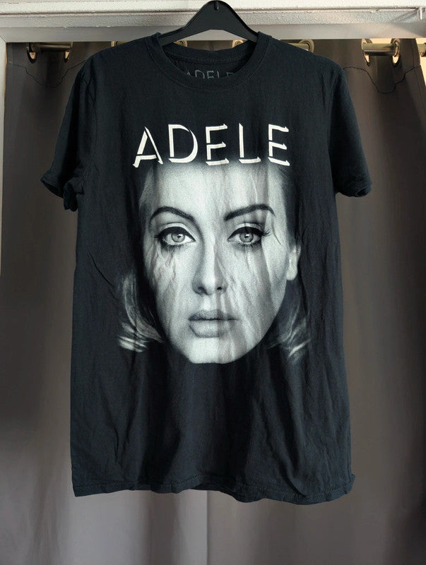 Adele Live 2016 North American Tour Graphic Band T-Shirt Size M Black