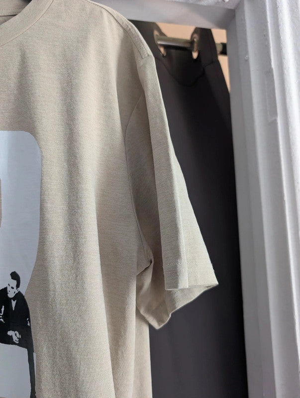 U2 Iconic Band Graphic T-Shirt Size XXL Beige Polyester