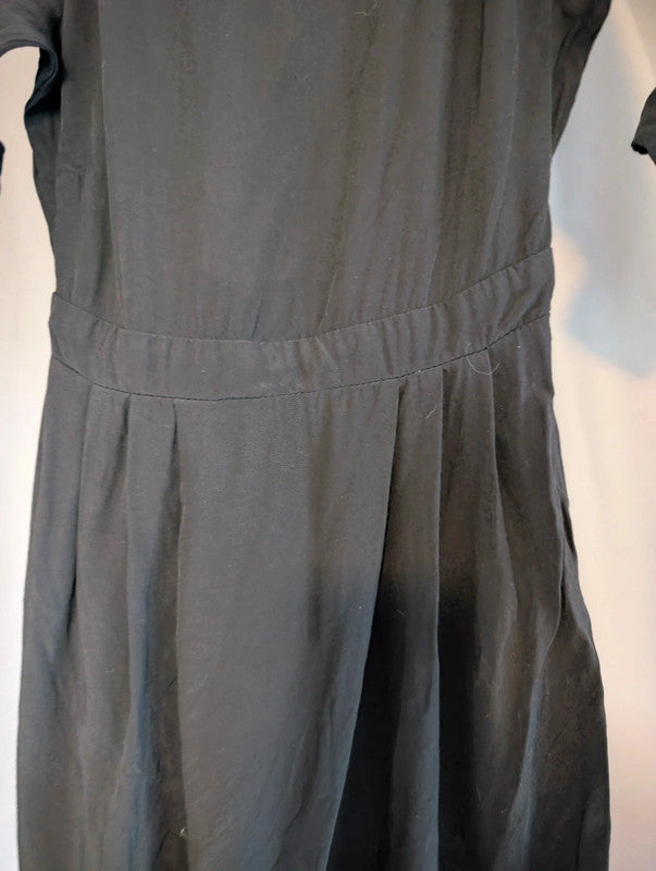 Miss Selfridge Black Cut Out Open Back Mini Dress UK 6 Goth Whimsigoth
