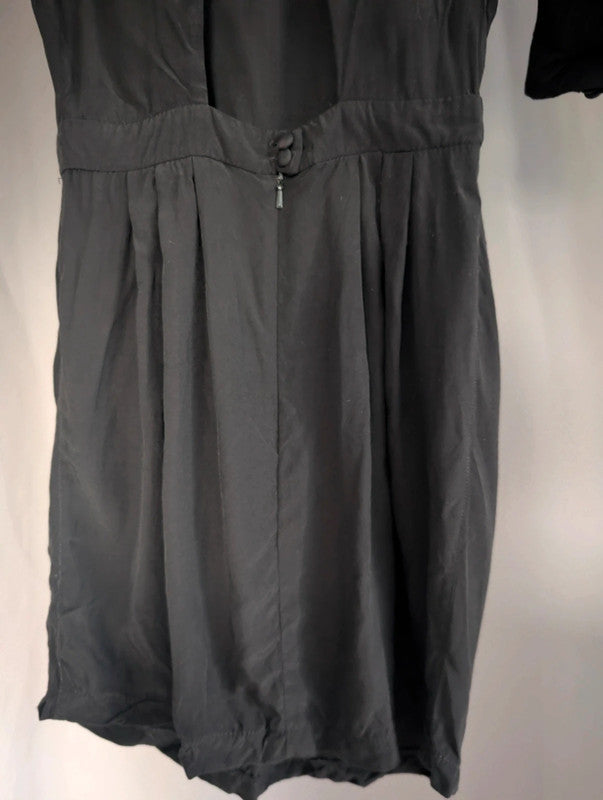 Miss Selfridge Black Cut Out Open Back Mini Dress UK 6 Goth Whimsigoth