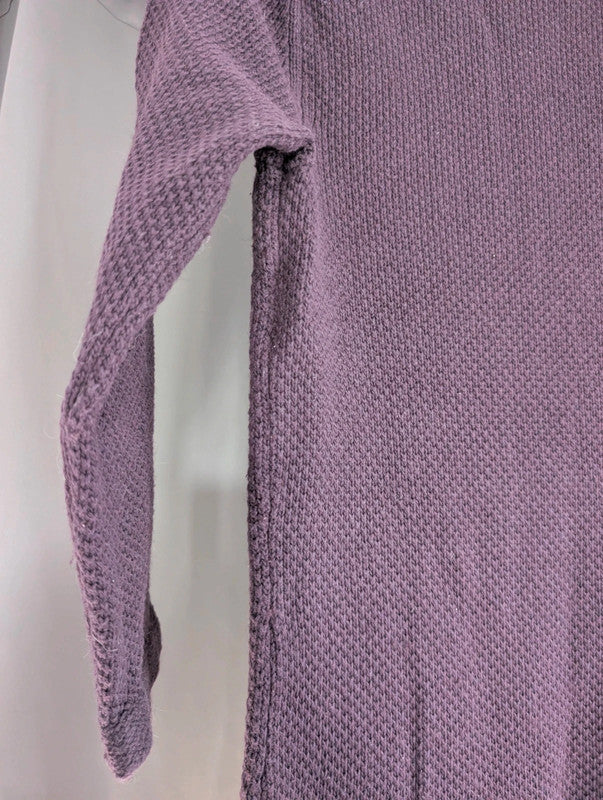 Boden Purple Cotton Cashmere Knit Tunic Dress UK 8 Whimsigoth Boho Mini