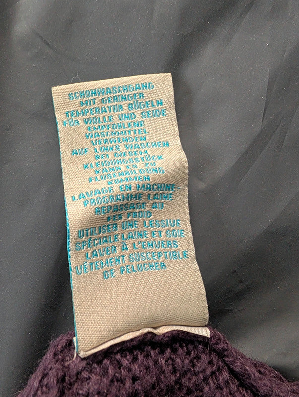 Boden Purple Cotton Cashmere Knit Tunic Dress UK 8 Whimsigoth Boho Mini