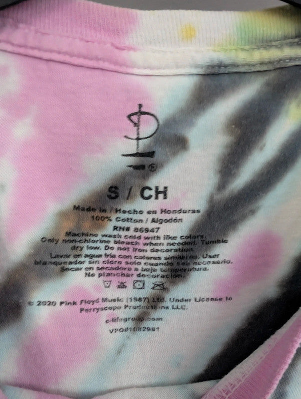 Pink Floyd Tie Dye Graphic T Shirt Small