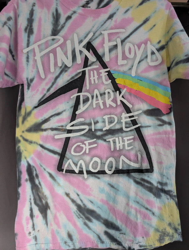 Pink Floyd Tie Dye Graphic T Shirt Small