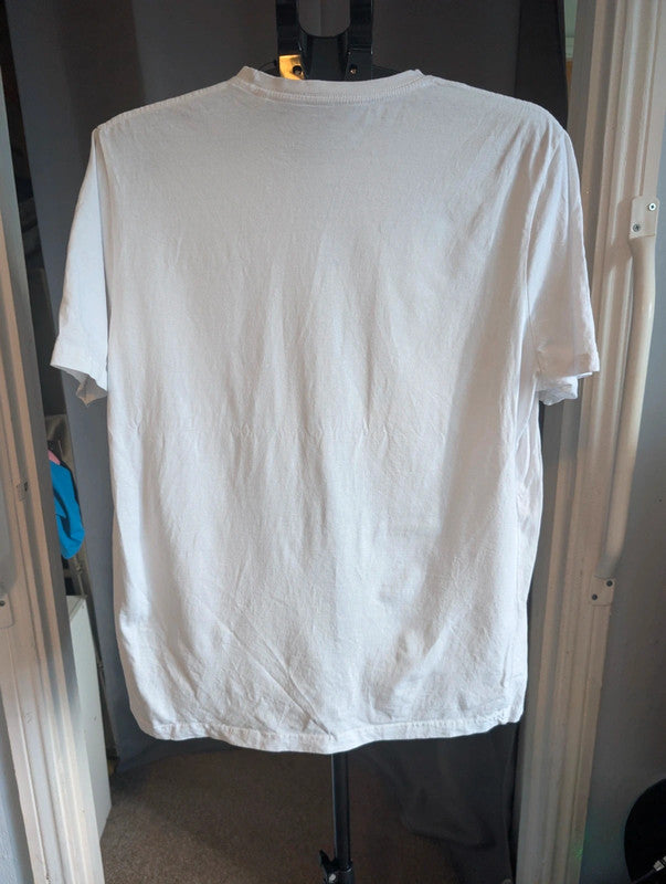 Primark Beetlejuice White Graphic Print T Shirt Size Medium
