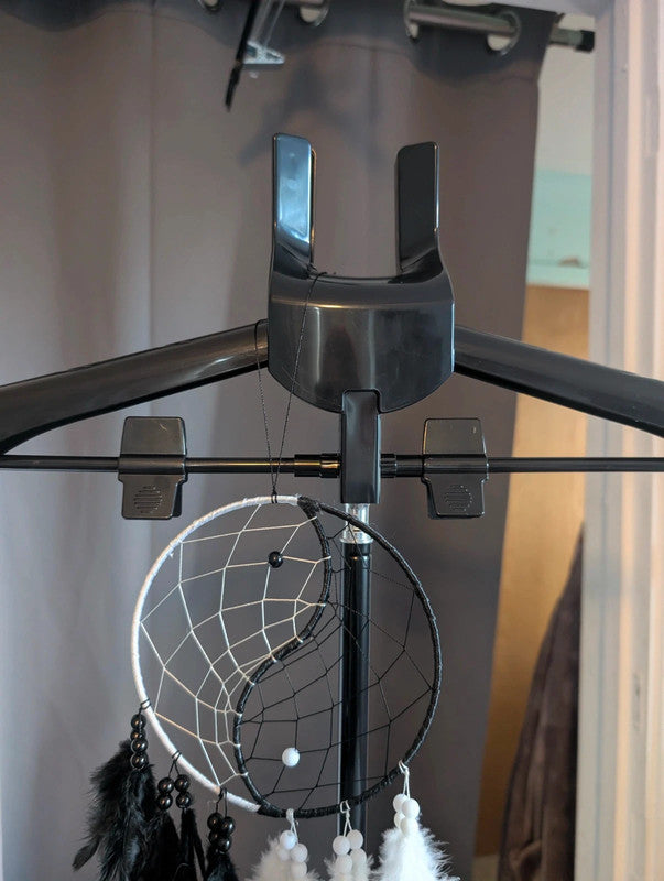Yin Yang Black White Dreamcatcher Room Decor Accent