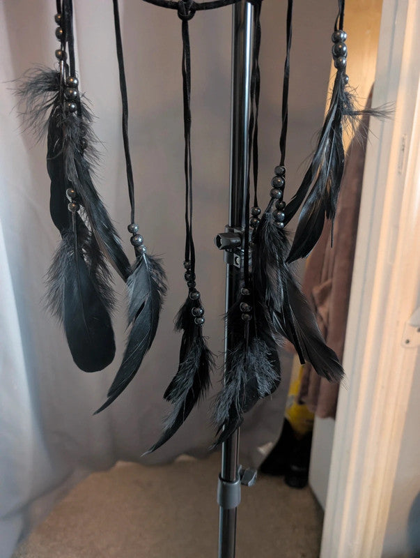 Gothic Black Lace Bat Dreamcatcher Room Decor Accent