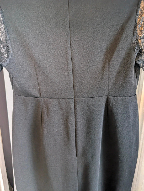 Boohoo Black One Shoulder Drape Mini Dress