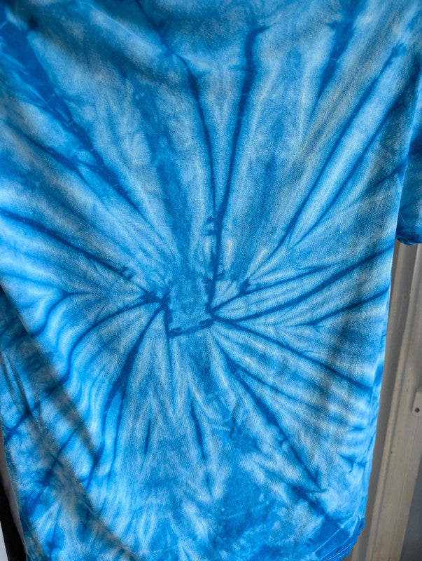 Ed Sheeran Blue Tie Dye Graphic T-Shirt Size S