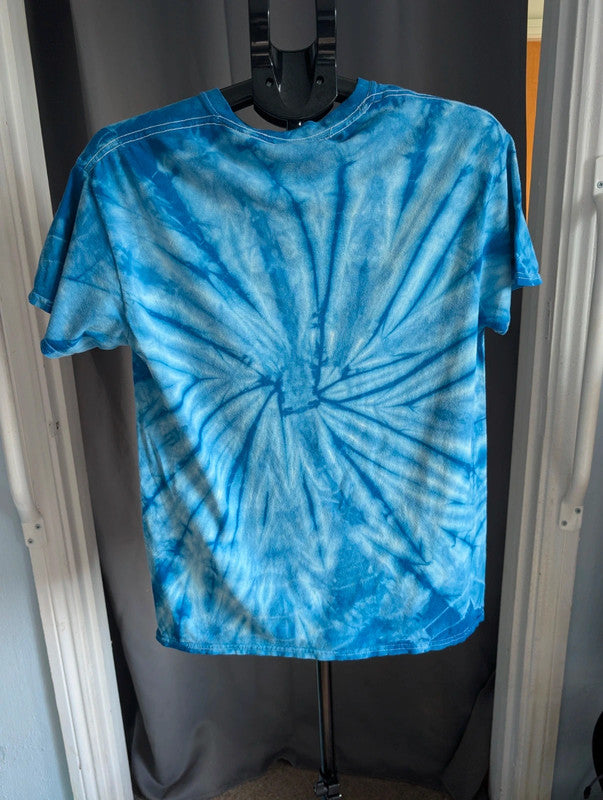 Ed Sheeran Blue Tie Dye Graphic T-Shirt Size S
