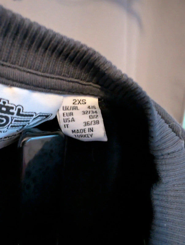 Hatsune Miku Black Anime Graphic Sweatshirt Size 2XS UK 4 6