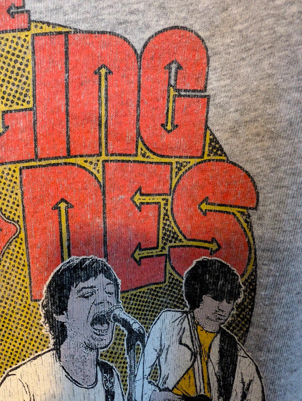 The Rolling Stones Grey Vintage Graphic Band T Shirt Size L