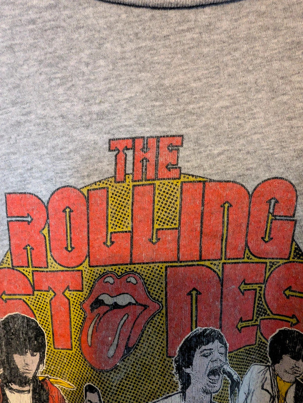 The Rolling Stones Grey Vintage Graphic Band T Shirt Size L
