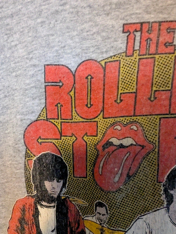 The Rolling Stones Grey Vintage Graphic Band T Shirt Size L