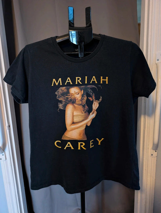 Mariah Carey Butterfly Black Graphic Band T Shirt Size S