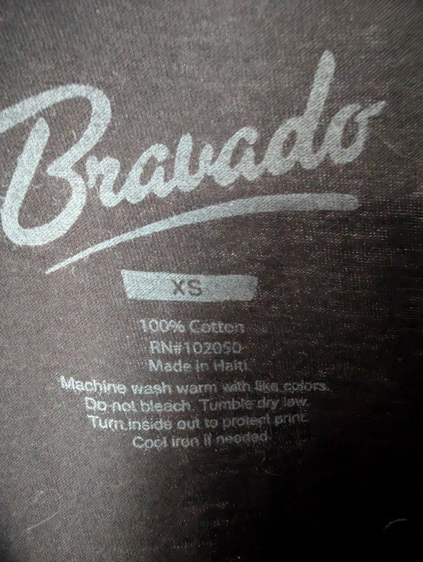 Bravado Cher Heart Of Stone Graphic Tee Black Cotton T-Shirt Size XS
