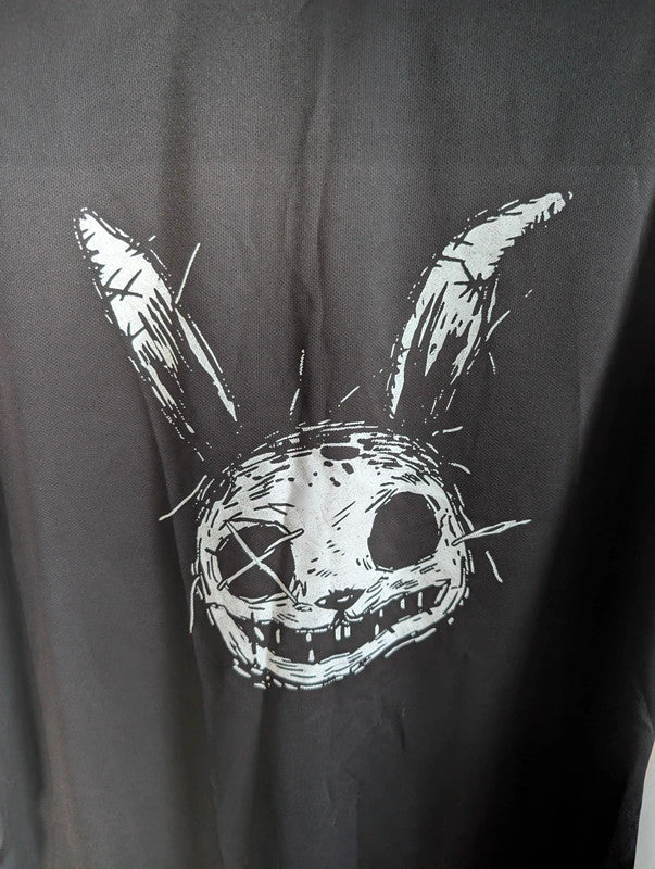 Unbranded Psycho Bunny Gothic Graphic Black Polyester T-Shirt Size XXXL